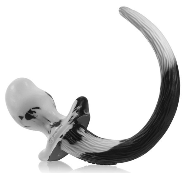 Plug Queue Puppy Tail Mastiff 12 x 7cm Noir-Blanc - Image 6