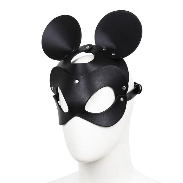 Masque avec Visage Souris Noir – Image 5